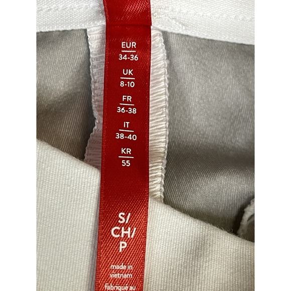Spanx Pants Womens Small White On The Go Slim‎ Straight Pull On Stretch Mid Rise - Picture 5 of 14